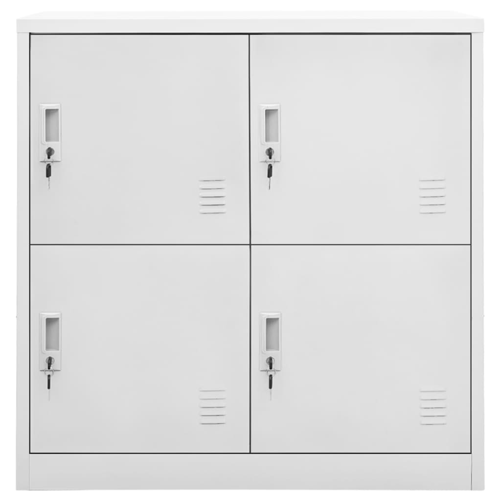 Locker Cabinet Light Grey 90x45x92.5 cm Steel
